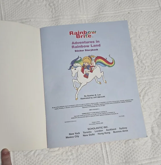 Rainbow brite schoolastic book fair sticker book - Picture 2 of 7